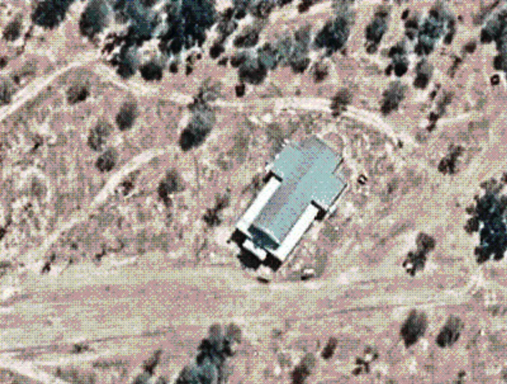 Vista aérea del Santuario Virgen de Huachana