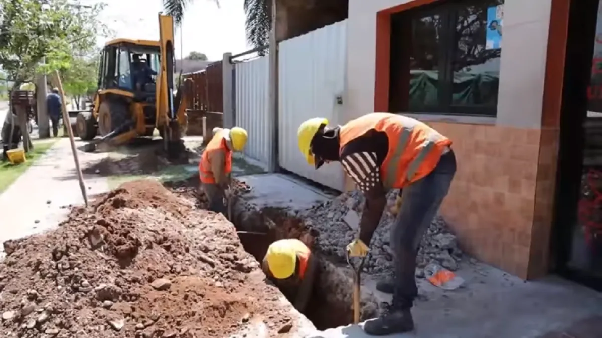 Obras en ejecución en Metán