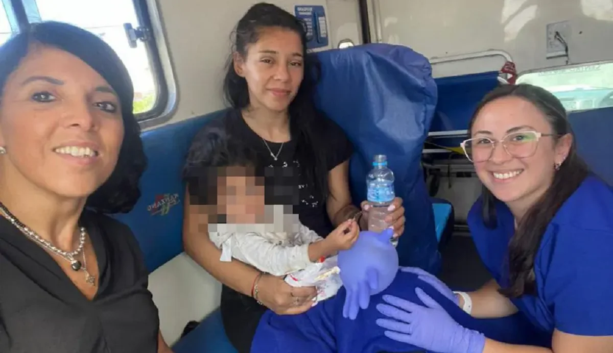 Esmeralda llega al hosp