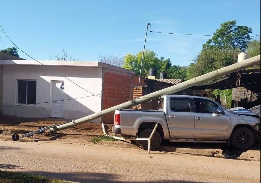 camioneta choque