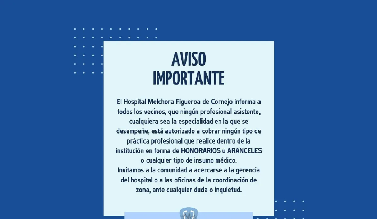Comunicado hospital