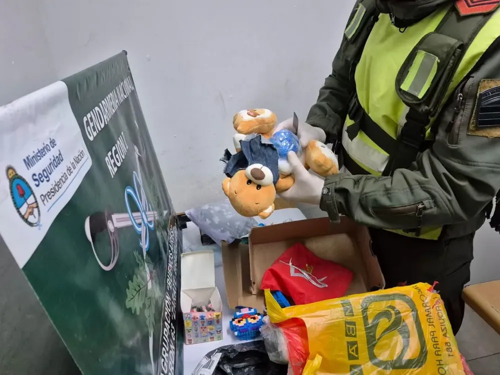 DROGA EN UN PELUCHE