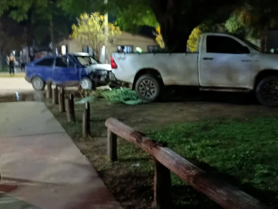 choque en la vereda