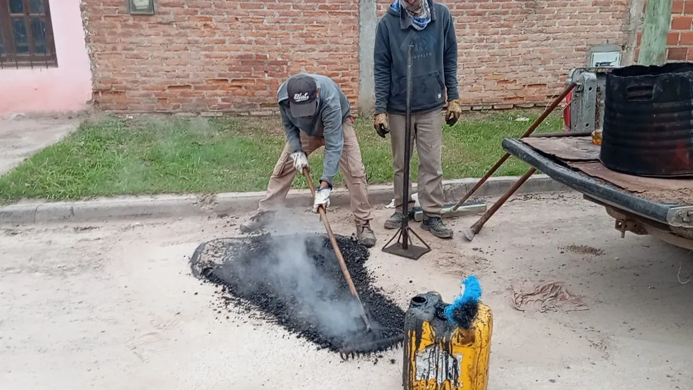 bacheo de calles de JVG