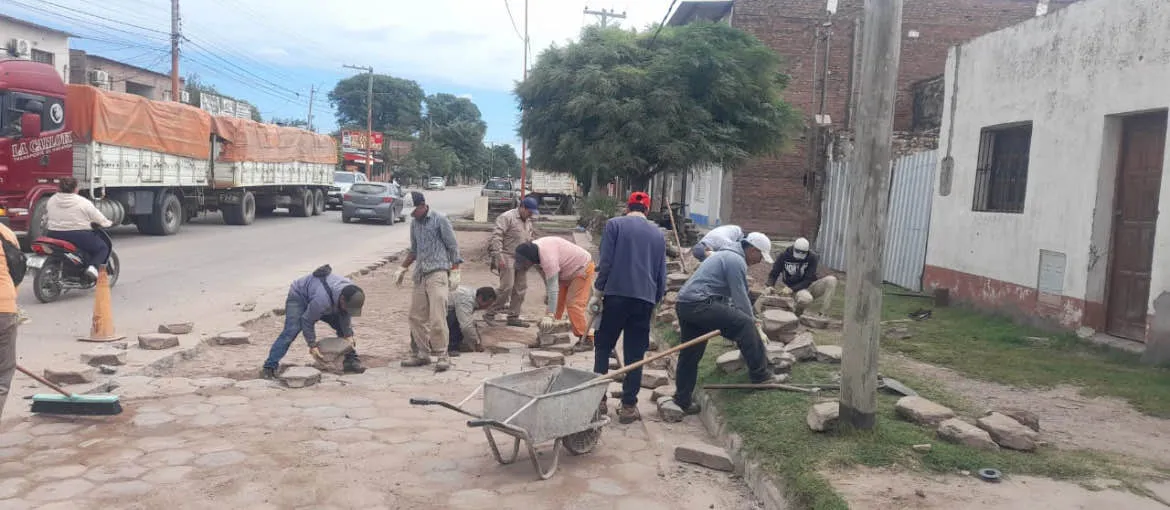 movimiento de adoquines