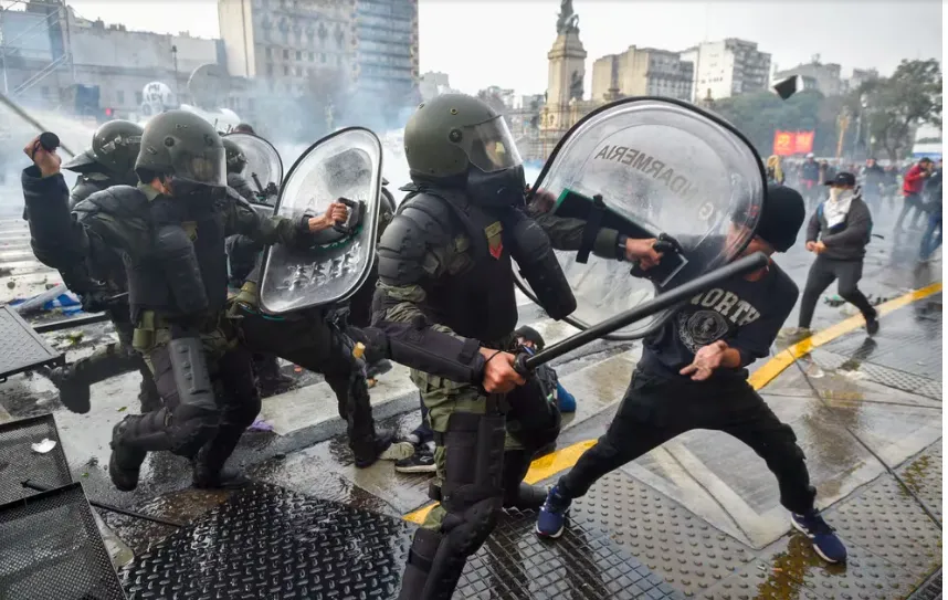 represión Congreso Policía