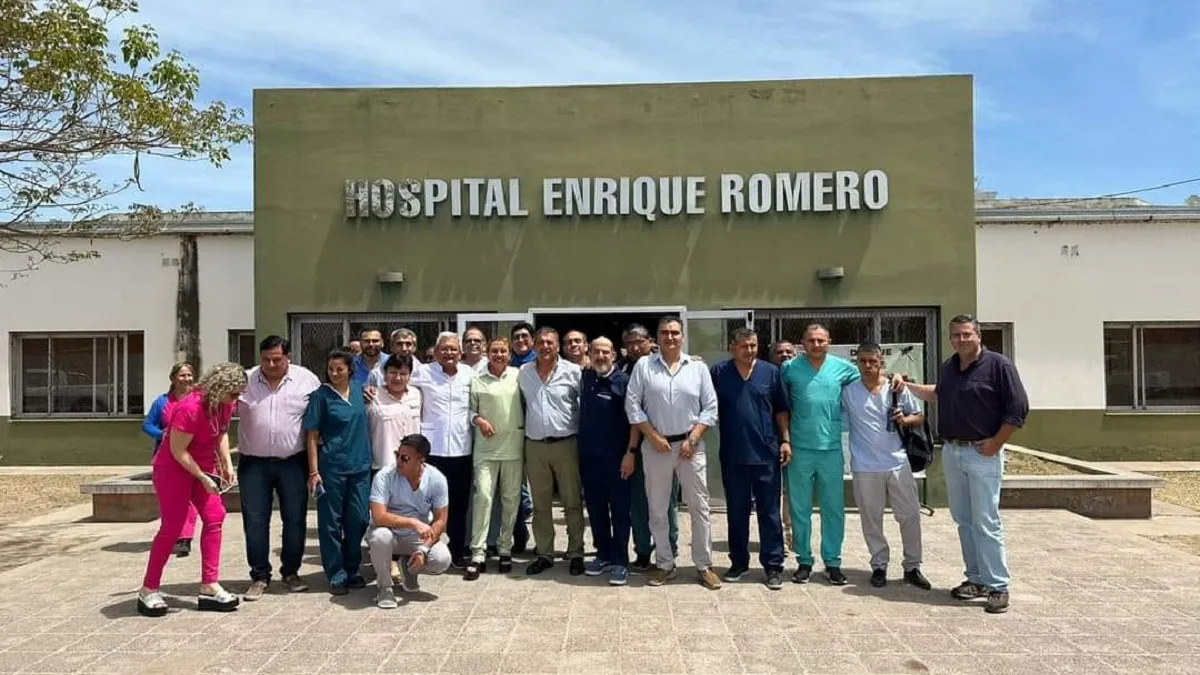 Equipo médico en El Quebrachal