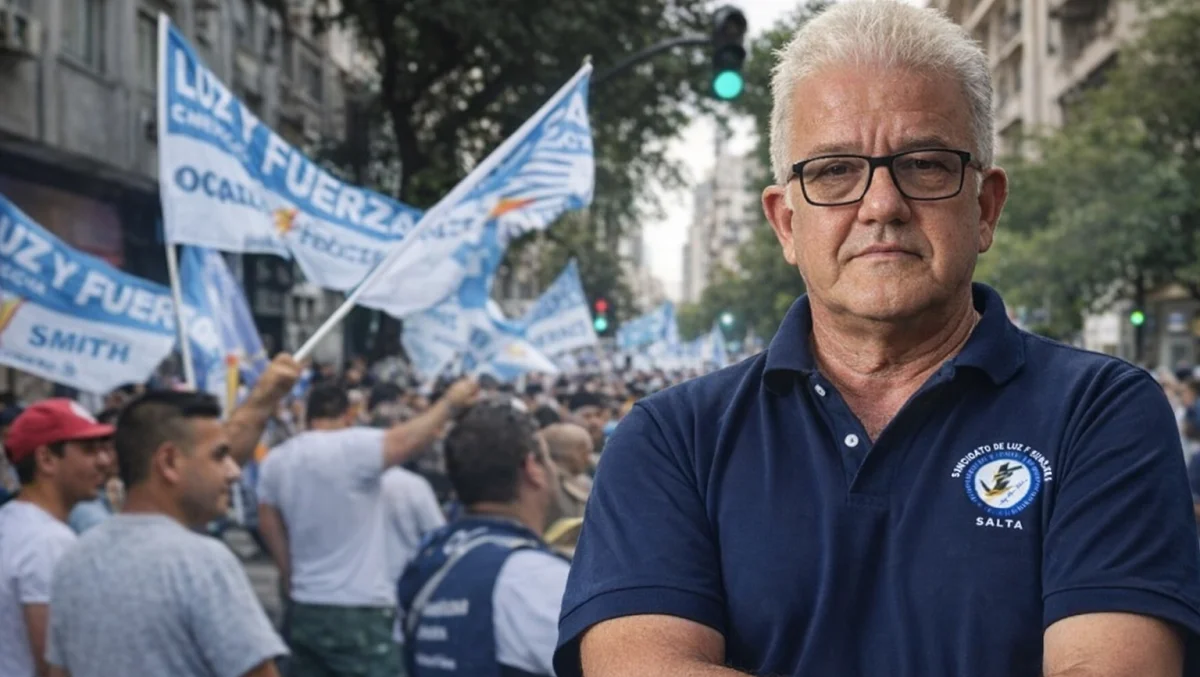 Lauro Paz, sindicato Luz y Fuerza - Salta