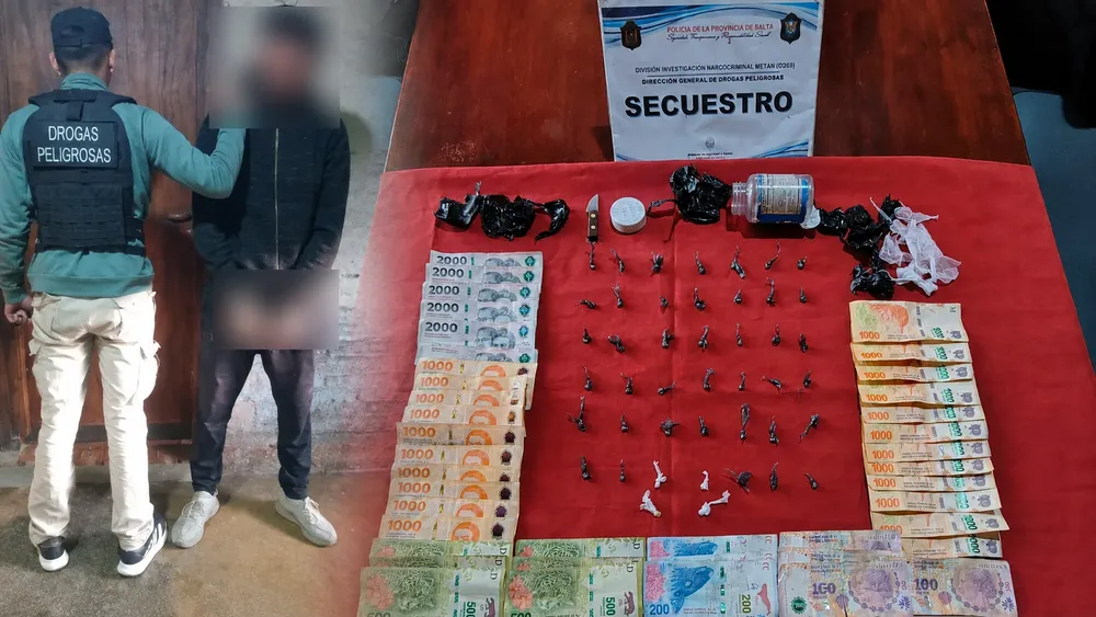 Drogas detenido