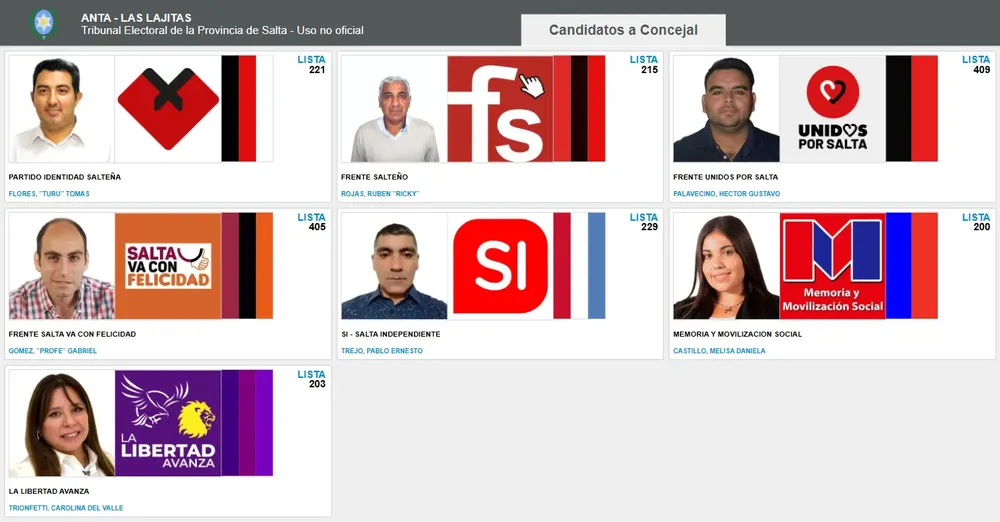 las lajitas concejal