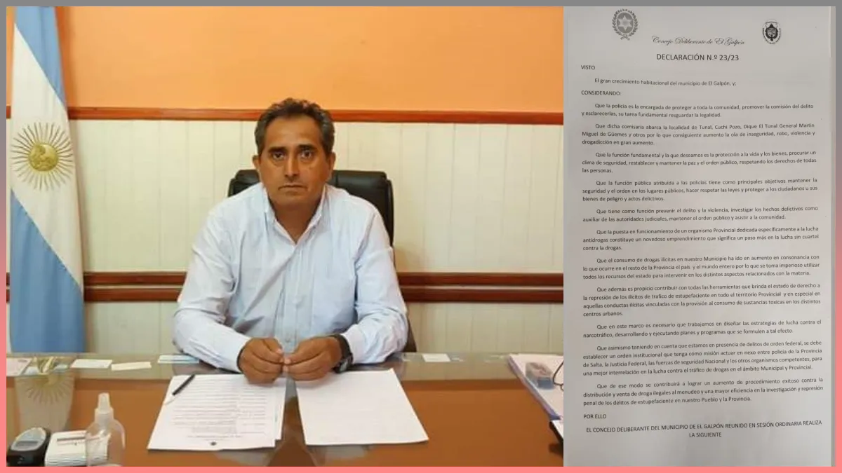 Presidente de El Concejo Deliberante René Romero