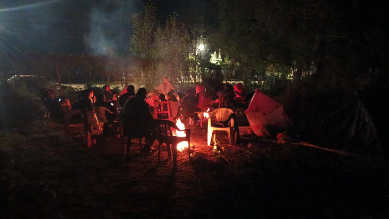 Piquete toma tierras
