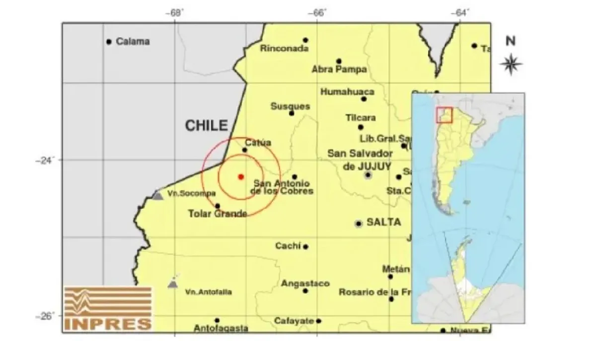 Sismo en Salta