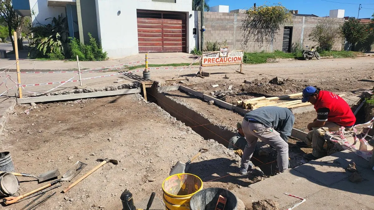 Drenaje calle Metán