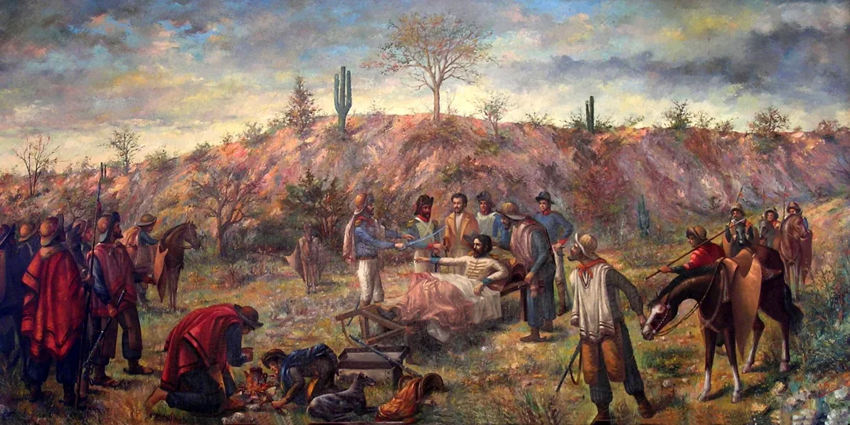 "Muerte de Güemes" de Aristene Papi.